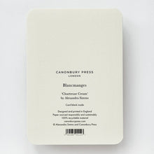 Load image into Gallery viewer, Chartreuse Cream Blancmange Greeting Card
