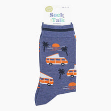 Load image into Gallery viewer, Campervan &amp; Palm Tree Bamboo Socks - Mens
