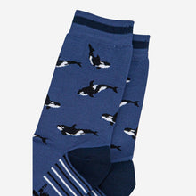 Load image into Gallery viewer, Orca Whale Bamboo Socks - Mens
