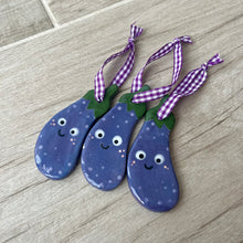 Load image into Gallery viewer, Aubergine Ceramic Tag
