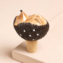 Load image into Gallery viewer, Hedgehog Cork Bottle Stopper

