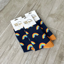 Load image into Gallery viewer, Rainbow Bamboo Socks Mens
