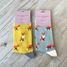 Load image into Gallery viewer, Fox Bamboo Socks Womens
