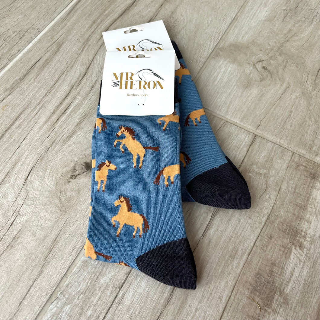 Horse Bamboo Socks Mens