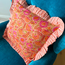 Load image into Gallery viewer, Floral Frill Cushion
