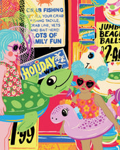 Load image into Gallery viewer, Oh I do like to be Beside the Seaside Print
