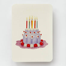 Load image into Gallery viewer, Lavender Cream Blancmange Greeting Card
