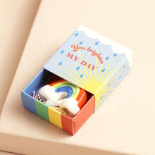Load image into Gallery viewer, Rainbow Matchbox Ceramic Token
