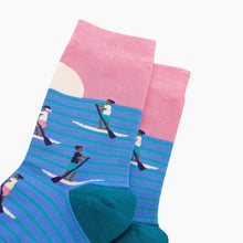 Load image into Gallery viewer, Sunset Paddle Boarding Bamboo Socks - Womens
