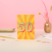 Load image into Gallery viewer, 50th Birthday Card

