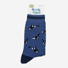 Load image into Gallery viewer, Orca Whale Bamboo Socks - Mens
