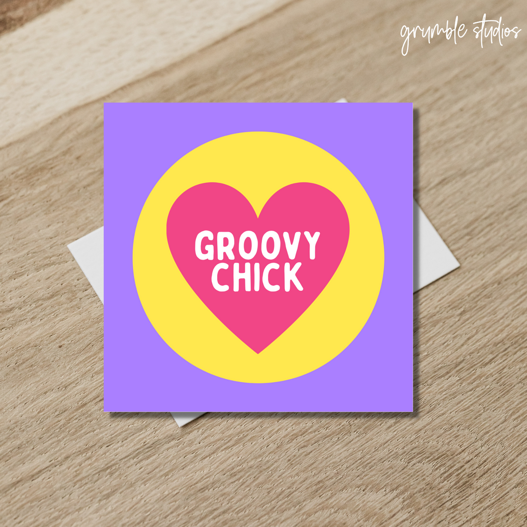 Groovy Chick Card