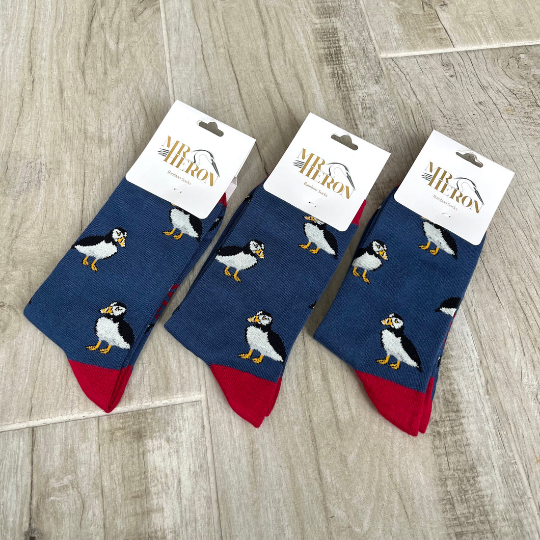 Puffin Bamboo Socks Mens